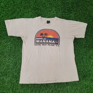 Vintage 80s Hilton Head Island Shirt Womens Large 20x24 South-Carolina